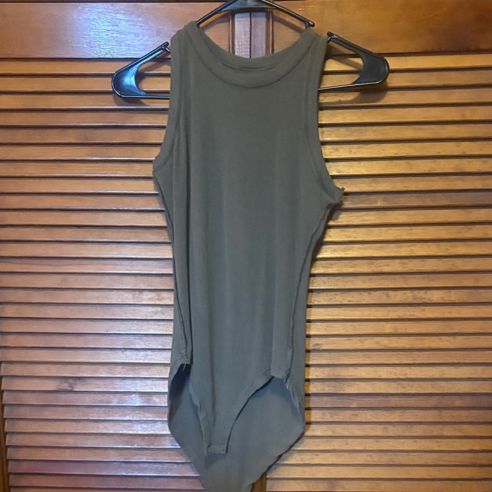 Olive Sleeveless Jumpsuit